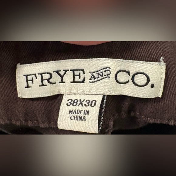 FRYE AND CO. Dark Brown Cargo Pants size 38X30 - Picture 3 of 3